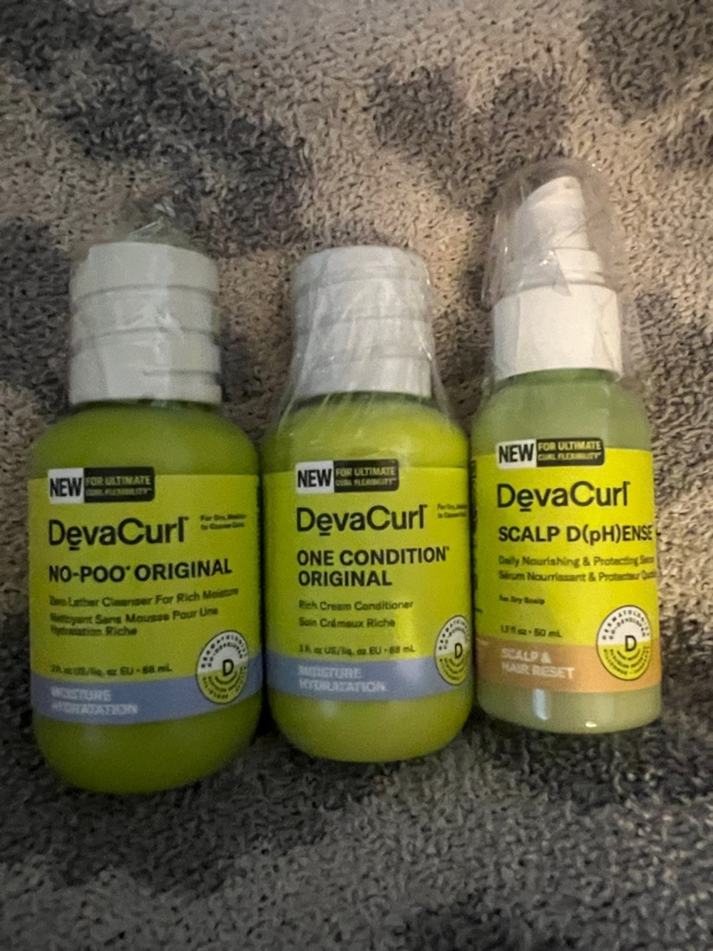 DevaCurl Green Hair Care Trio - Lime/Yellow Labels